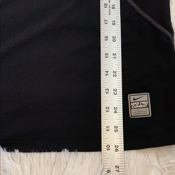 Nike Pro Combat Dri-Fit Black Long Sleeve Shirt Size Small - Picture 7 of 8